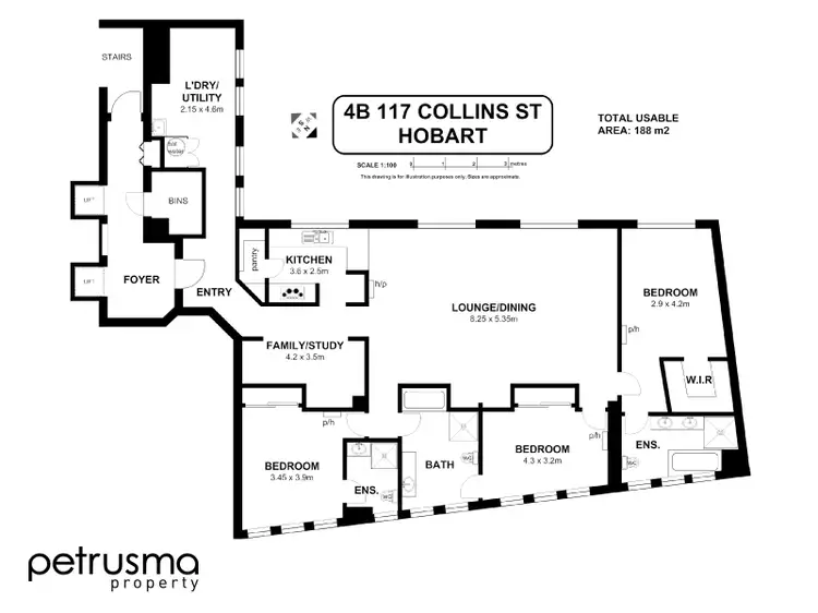 Floorplan of Homely apartment listing, 4b/117 Collins Street, Hobart TAS 7000