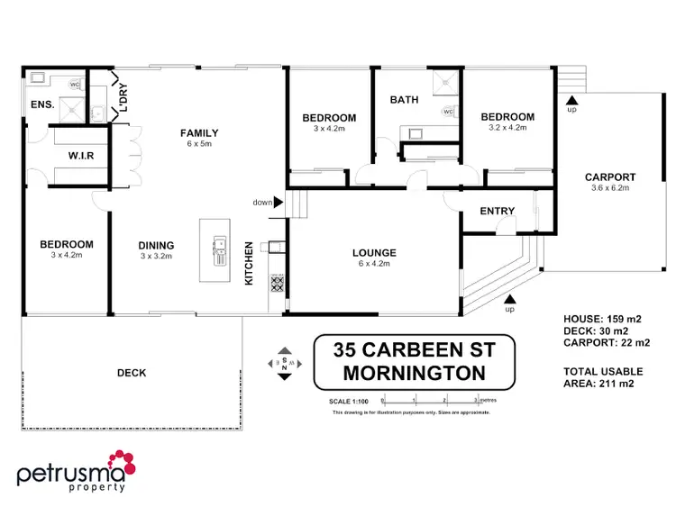 Floorplan of Homely house listing, 35 Carbeen Street, Mornington TAS 7018