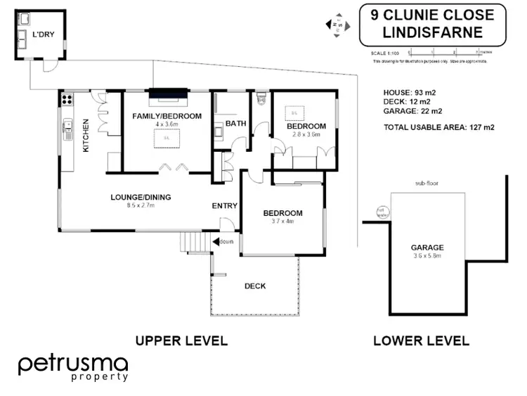 Floorplan of Homely house listing, 9 Clunie Close, Lindisfarne TAS 7015
