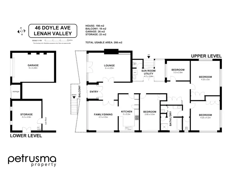 Floorplan of Homely house listing, 46 Doyle Avenue, Lenah Valley TAS 7008