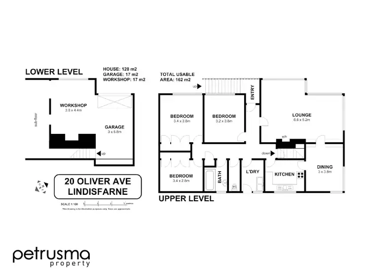 Floorplan of Homely house listing, 20 Oliver Avenue, Lindisfarne TAS 7015