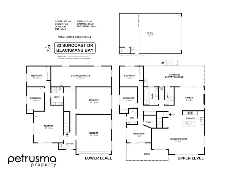 Floorplan of Homely house listing, 82 Suncoast Drive, Blackmans Bay TAS 7052