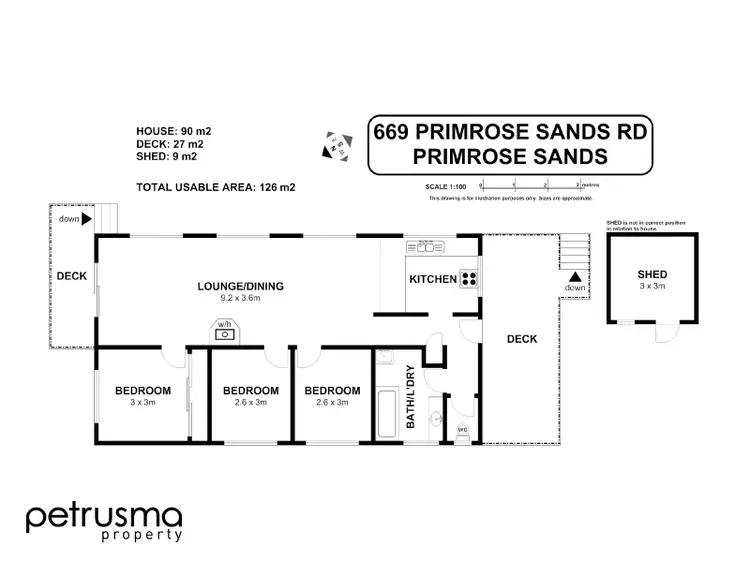 Floorplan of Homely house listing, 669 Primrose Sands Road, Primrose Sands TAS 7173