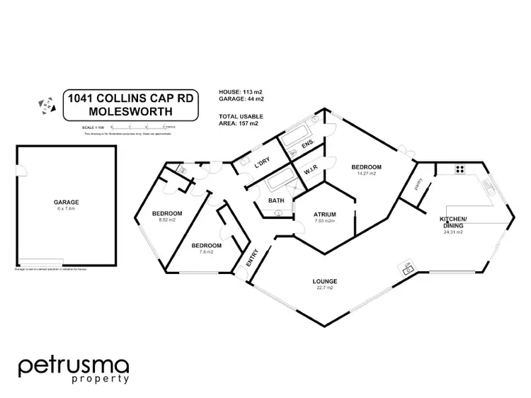 Floorplan of Homely house listing, 1041 Collins Cap Road, Molesworth TAS 7140