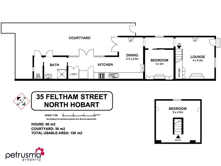 Floorplan of Homely house listing, 35 Feltham Street, North Hobart TAS 7000