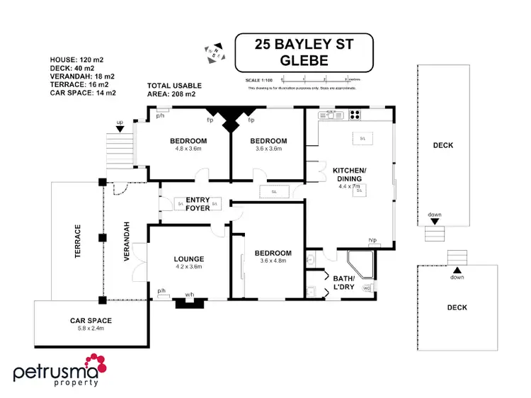 Floorplan of Homely house listing, 25 Bayley Street, Glebe TAS 7000