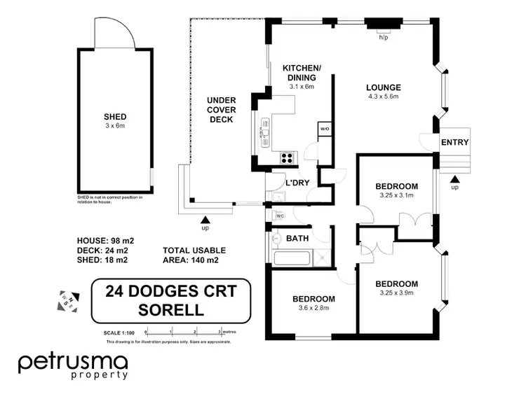 Floorplan of Homely house listing, 24 Dodges Court, Sorell TAS 7172