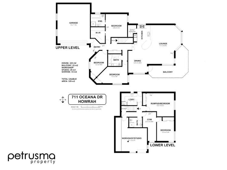 Floorplan of Homely house listing, 711 Oceana Drive, Tranmere TAS 7018