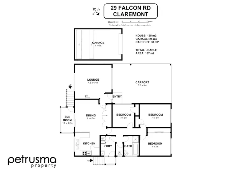 Floorplan of Homely house listing, 29 Falcon Road, Claremont TAS 7011