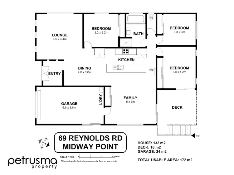 Floorplan of Homely house listing, 69 Reynolds Road, Midway Point TAS 7171
