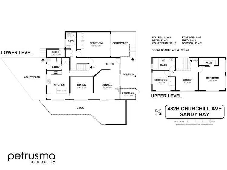 Floorplan of Homely house listing, 482b Churchill Avenue, Sandy Bay TAS 7005