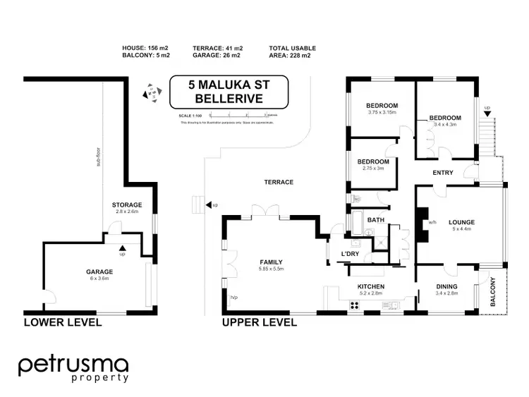 Floorplan of Homely house listing, 5 Maluka Street, Bellerive TAS 7018