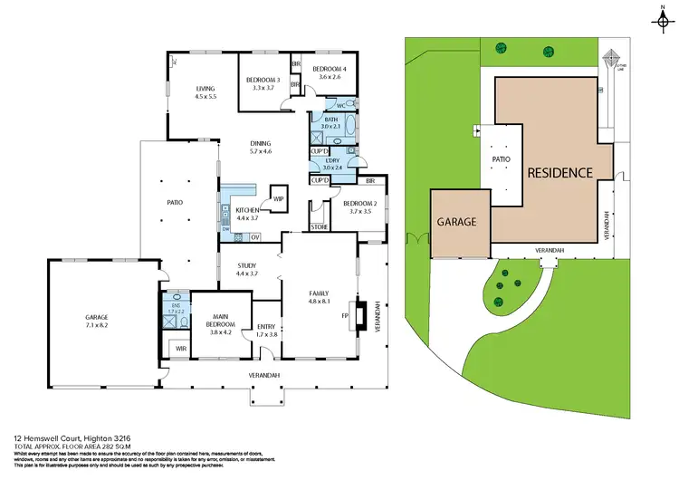 Floorplan of Homely house listing, 12 Hemswell Ct, Highton VIC 3216