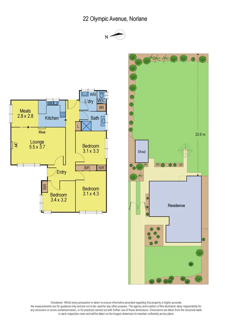 Floorplan of Homely house listing, 22 Olympic Ave, Norlane VIC 3214