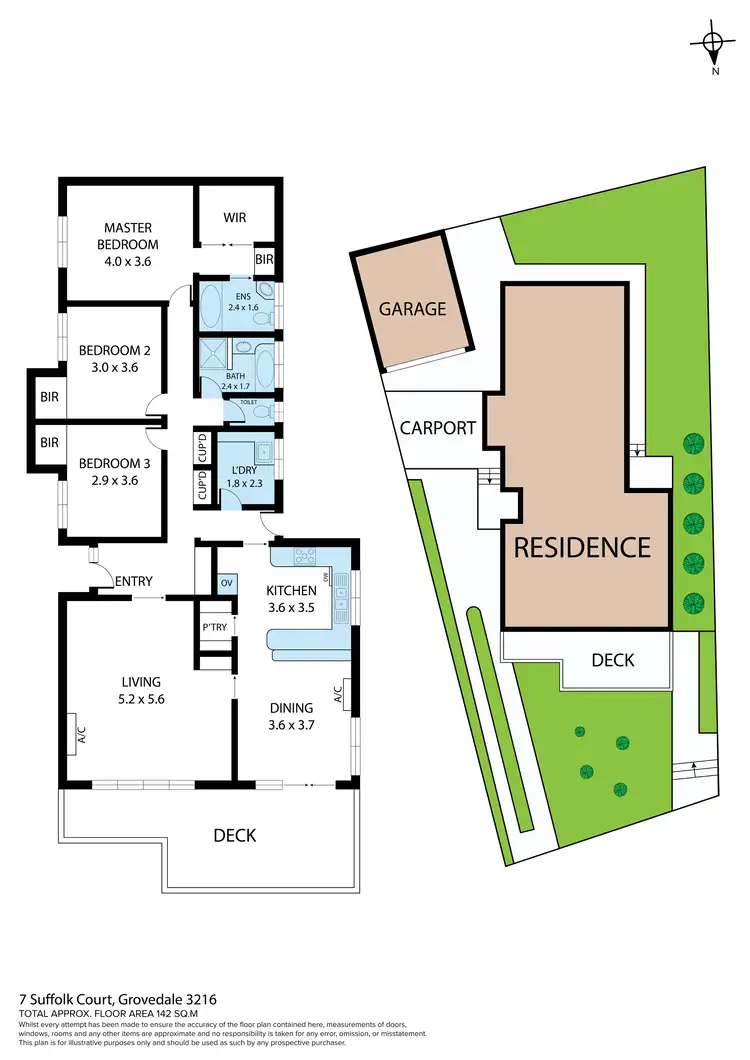 Floorplan of Homely house listing, 7 Suffolk Ct, Grovedale VIC 3216