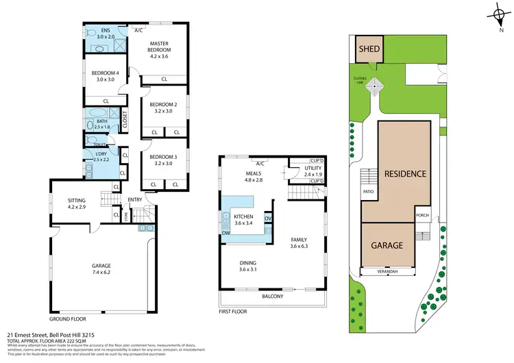 Floorplan of Homely house listing, 21 Ernest St, Bell Post Hill VIC 3215