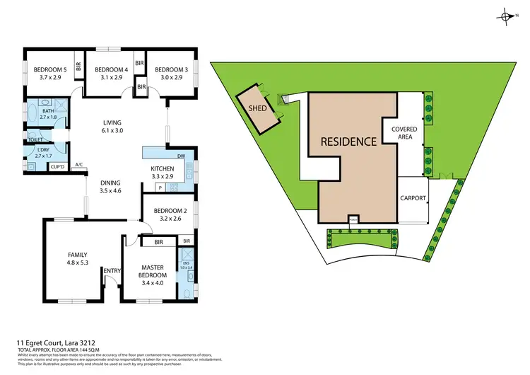 Floorplan of Homely house listing, 11 Egret Court, Lara VIC 3212