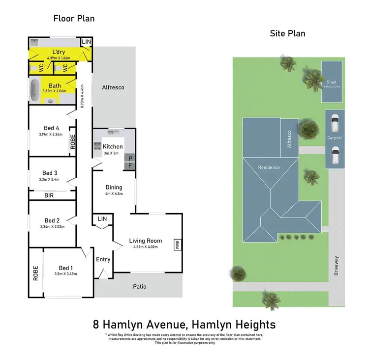 Floorplan of Homely house listing, 8 Hamlyn Ave, Hamlyn Heights VIC 3215
