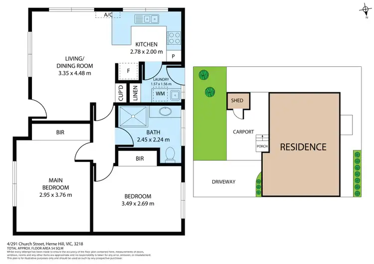 Floorplan of Homely unit listing, 4/291 Church St, Herne Hill VIC 3218