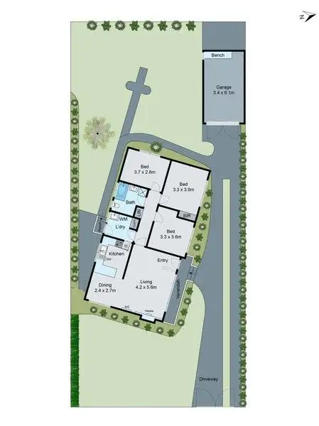 Floorplan of Homely house listing, 9 Wirksworth St, Herne Hill VIC 3218