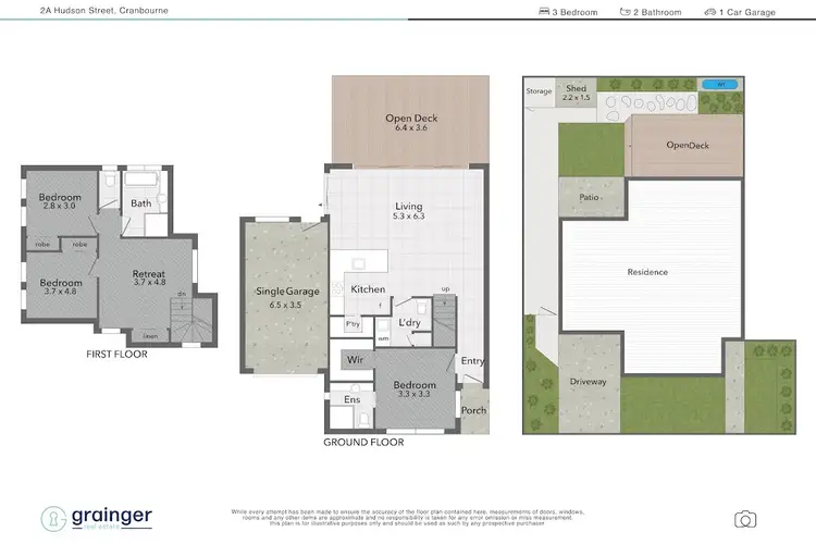 Floorplan of Homely house listing, 2a Hudson Street, Cranbourne VIC 3977
