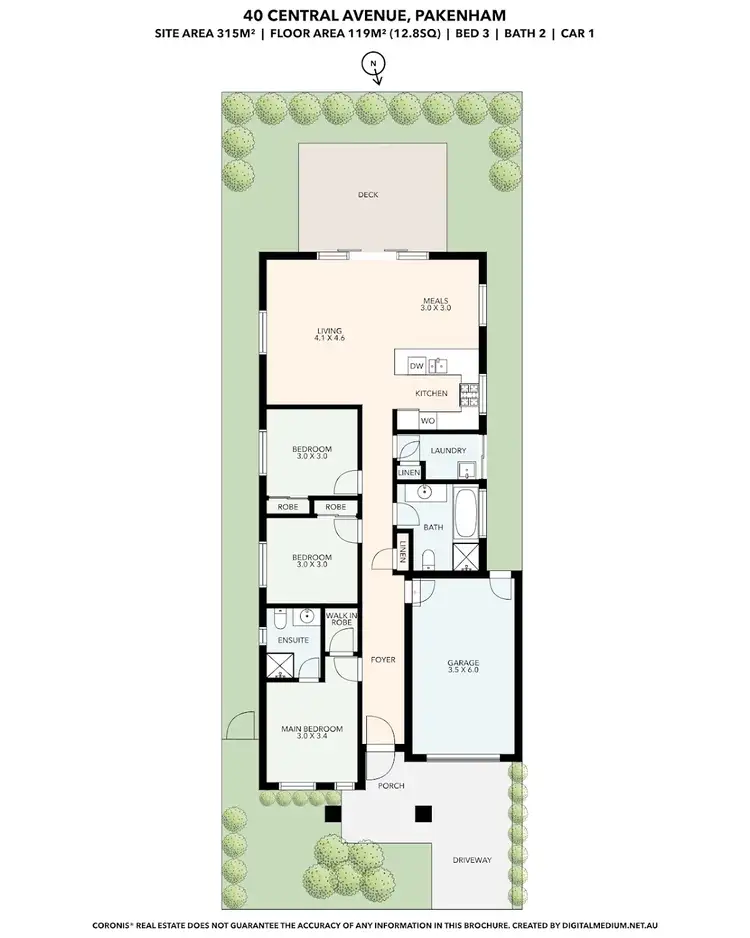 Floorplan of Homely house listing, 40 Central Avenue, Pakenham VIC 3810