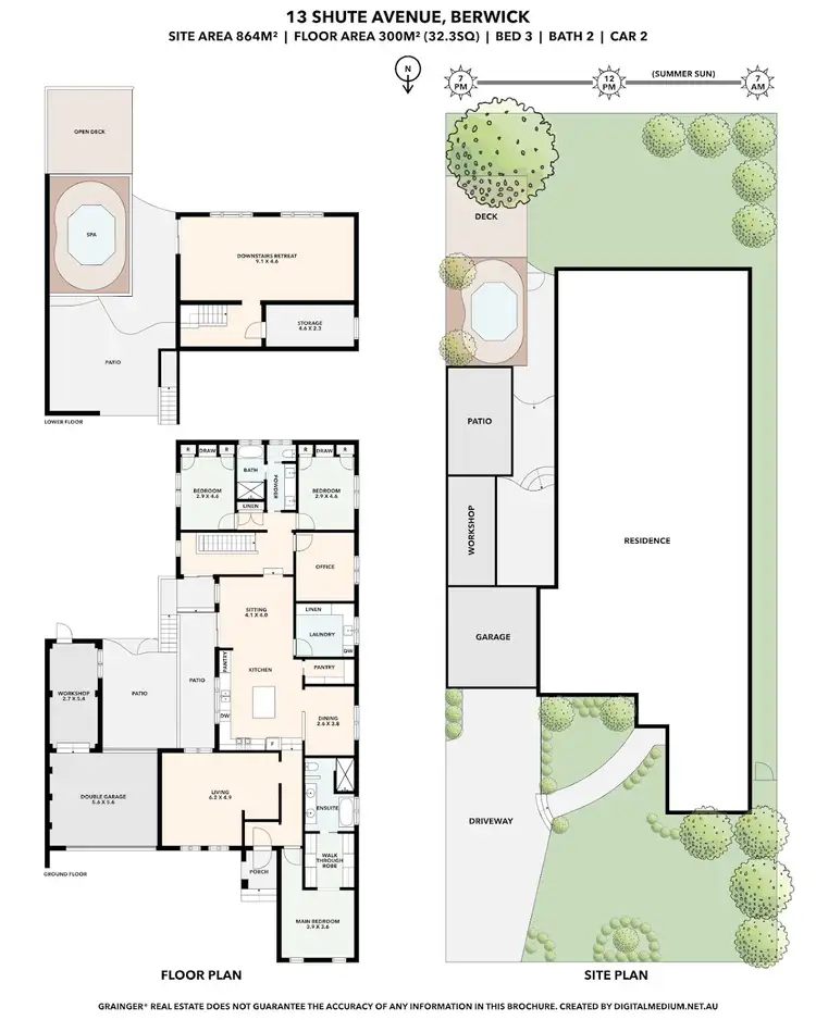 Floorplan of Homely house listing, 13 Shute Avenue, Berwick VIC 3806