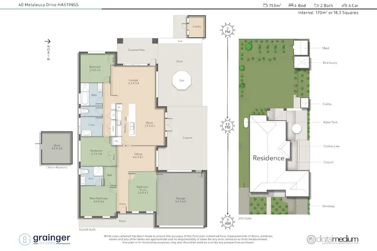 Floorplan of Homely house listing, 40 Melaleuca Drive, Hastings VIC 3915