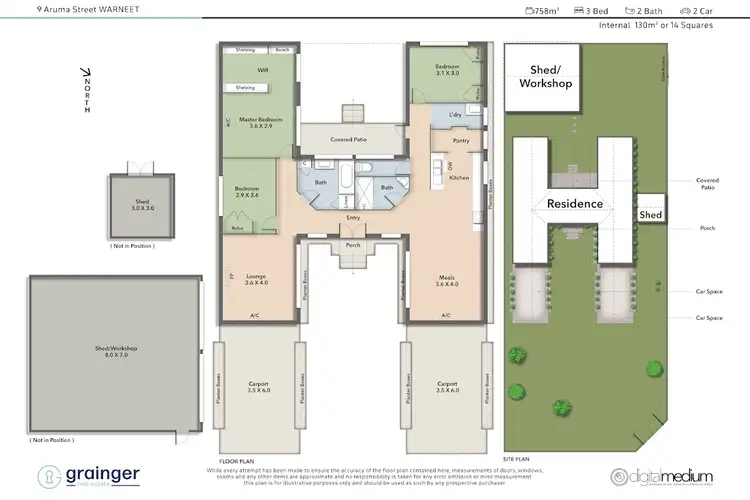 Floorplan of Homely house listing, 9 Aruma Street, Warneet VIC 3980