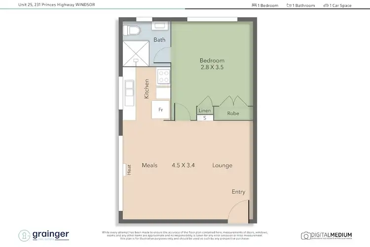 Floorplan of Homely apartment listing, 25/231 Dandenong Road, Windsor VIC 3181