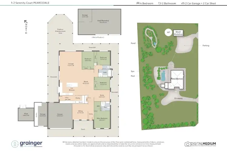 Floorplan of Homely house listing, 1-2 Serenity Court, Pearcedale VIC 3912