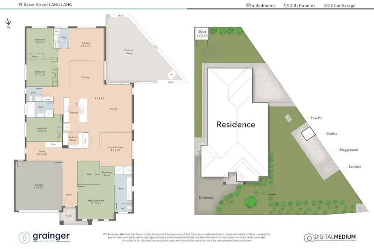 Floorplan of Homely house listing, 19 Baker Street, Lang Lang VIC 3984