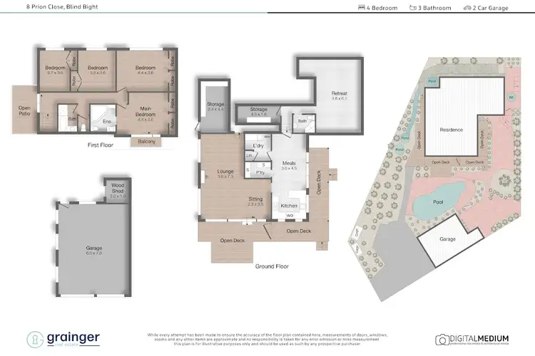 Floorplan of Homely house listing, 8 Prion Close, Blind Bight VIC 3980