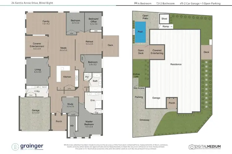 Floorplan of Homely house listing, 24 Gentle Annie Drive, Blind Bight VIC 3980