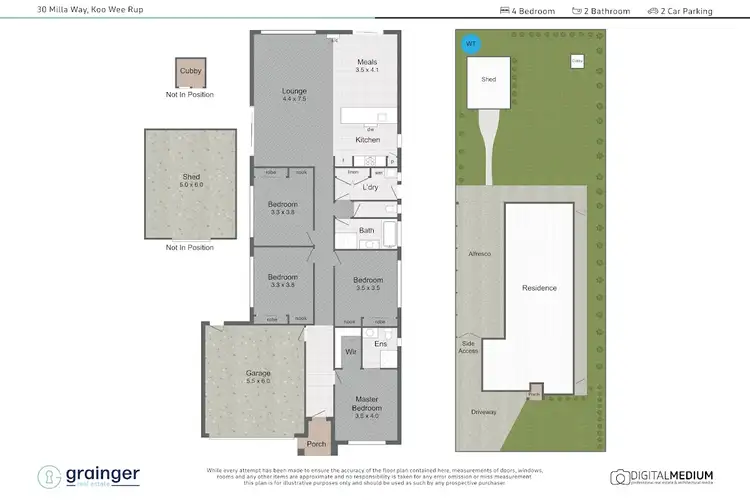 Floorplan of Homely house listing, 30 Milla Way, Koo Wee Rup VIC 3981