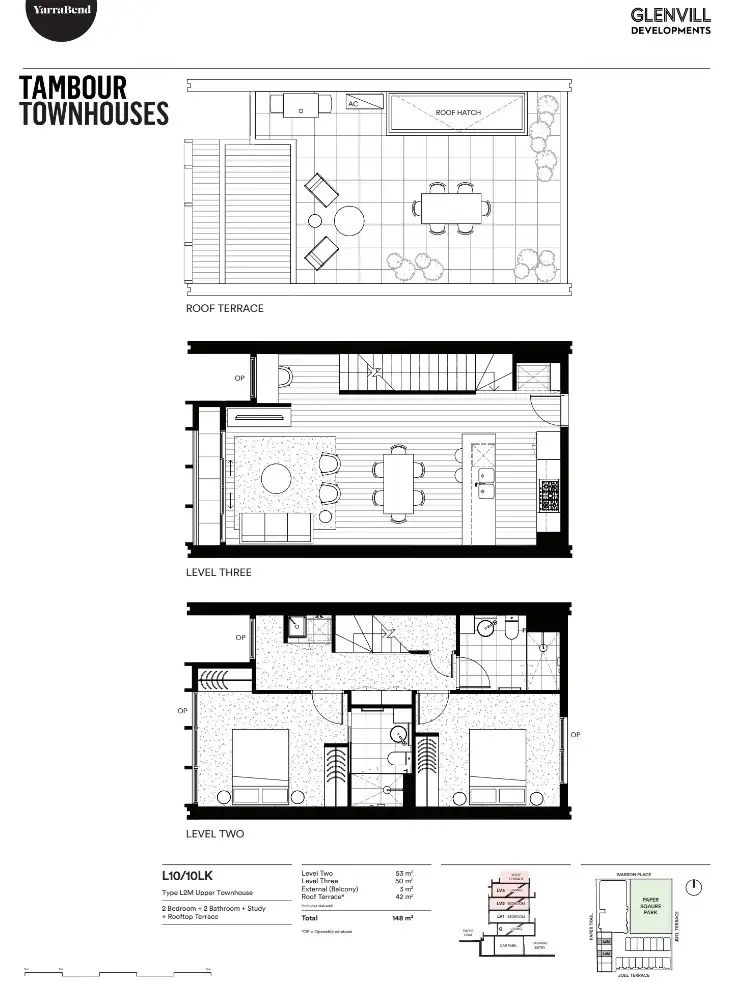 Floorplan of Homely townhouse listing, LOT 313, 14 Paper Trail, Alphington VIC 3078
