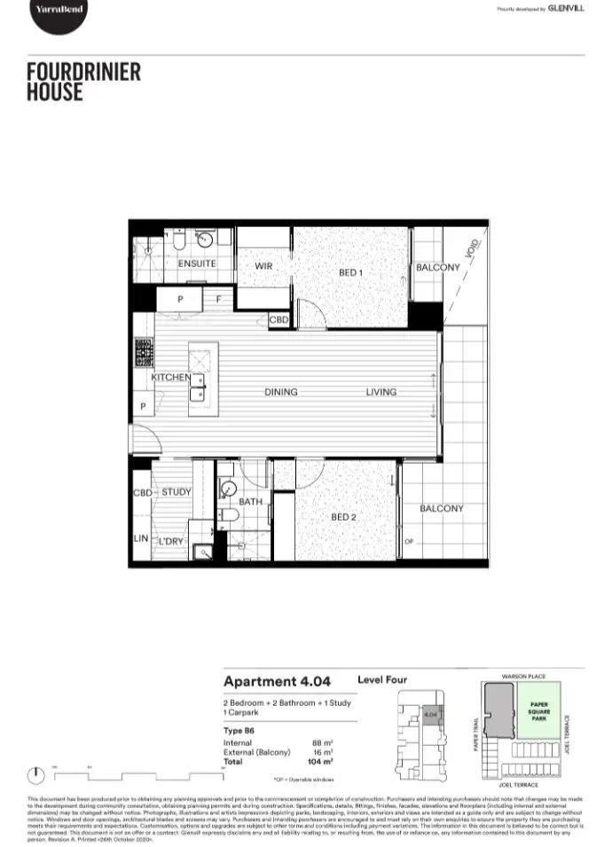 Floorplan of Homely apartment listing, LOT 2, 14 Paper Trail, Alphington VIC 3078