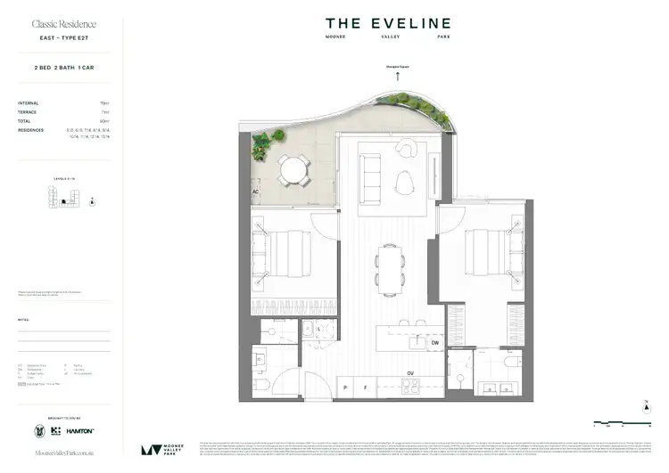 Floorplan of Homely apartment listing, LOT 6, 100 Thomas Street, Moonee Ponds VIC 3039