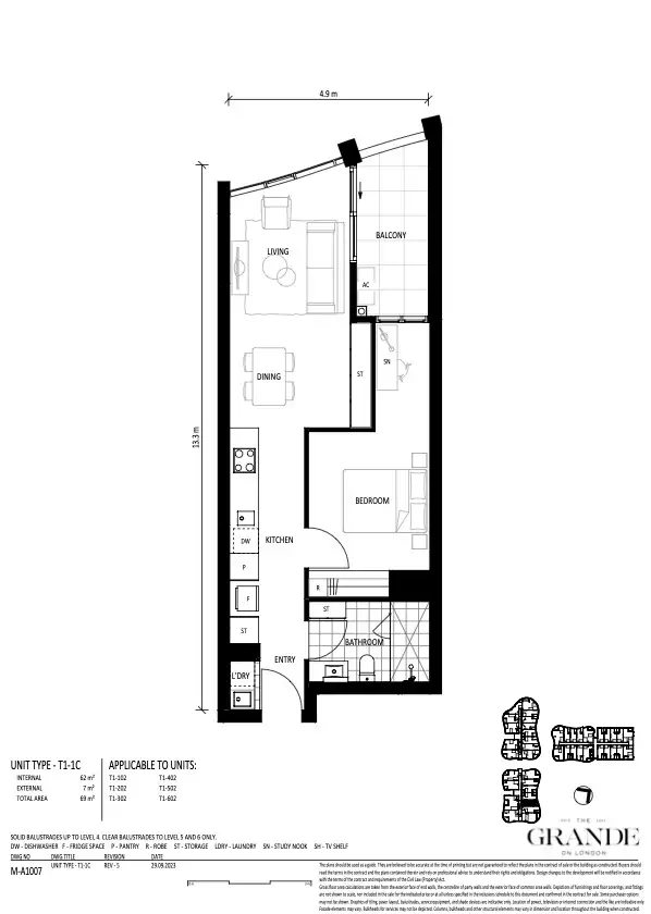 Floorplan of Homely other listing, 1, LOT 1, 70 Allara Street, City ACT 2601