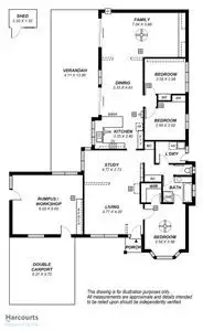 Floorplan of Homely house listing, 95 Fairbanks Drive, Paralowie SA 5108