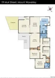 Floorplan of Homely house listing, 19 Muir Street, Mount Waverley VIC 3149
