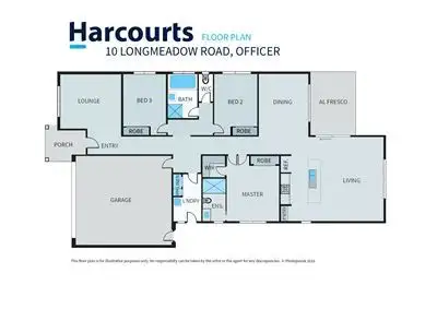 Floorplan of Homely house listing, 10 Longmeadow Road, Officer VIC 3809