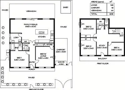 Floorplan of Homely house listing, 1A Hall Street, Fullarton SA 5063