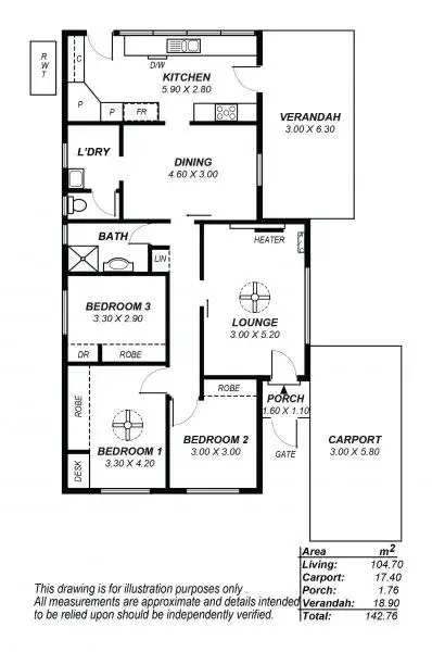 Floorplan of Homely house listing, 759 Torrens Road, Alberton SA 5014