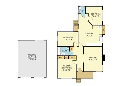 Floorplan of Homely house listing, 18 Stradbroke Road, Boronia VIC 3155