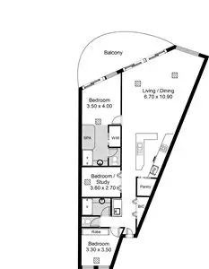Floorplan of Homely apartment listing, 15/145-147 Hindmarsh Road, Victor Harbor SA 5211