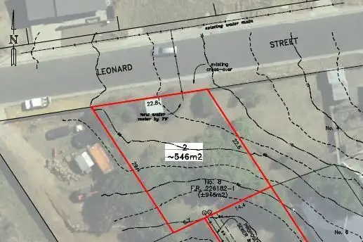 Floorplan of Homely land listing, 22 Leonard Street, South Launceston TAS 7249
