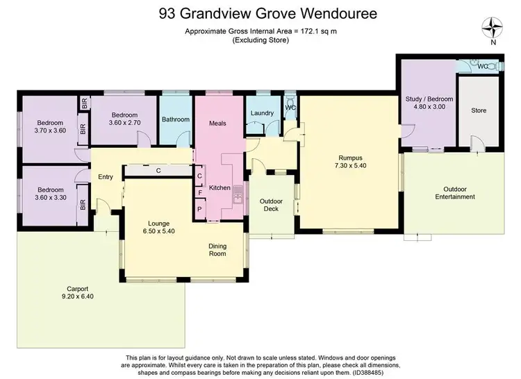 Floorplan of Homely house listing, 93 Grandview Grove, Wendouree VIC 3355
