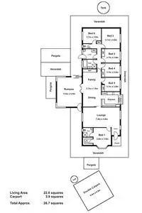 Floorplan of Homely house listing, 3 Stephens Place, Somerville VIC 3912