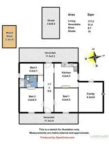 Floorplan of Homely house listing, 44 Gilbert Street, Tarlee SA 5411
